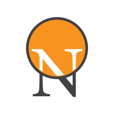 N logosu tasarımı. Logo tasarımında. Logo tasarımı yok