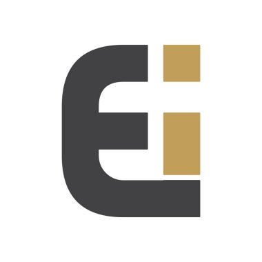 El logosu tasarımı. Logo tasarımı. Yaratıcı EI logo tasarımı