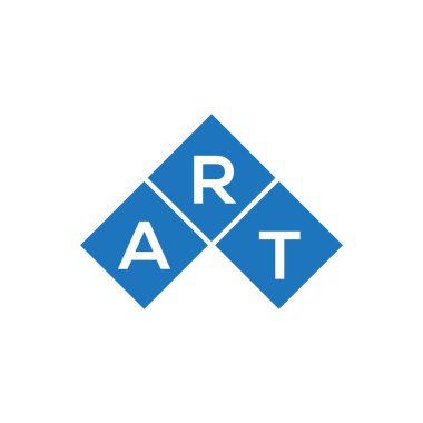 Sanat simgesi vektörü. Yaratıcı ART logo tasarımı.