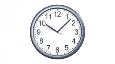 Patlayan saat. Çılgın zaman akışı. 3d animasyon. Alfa maskesi. Hd 1080.