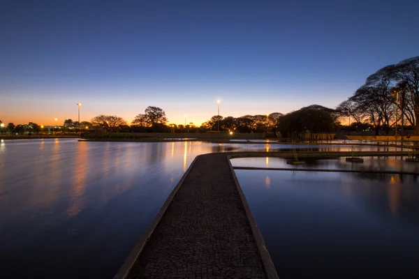 Coucher de soleil à Brasilia — Photo