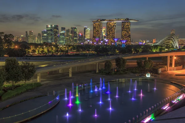 新加坡城市的看法, — 图库照片