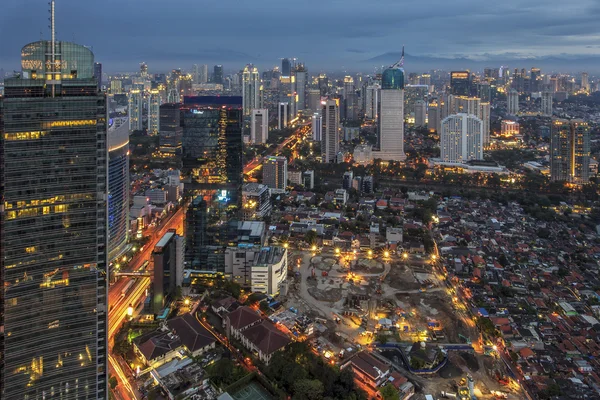 Veduta della città di Jakarta, Indonesia — Foto Stock