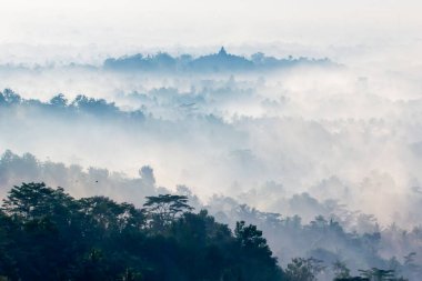 Borobudur, Endonezya 'nın başkenti Orta Cava' da yer alan bir 9. yüzyıl Mahayana Budist tapınağıdır. Anıt, merkezi bir kubbenin tepesinde altı kare ve üç dairesel olmak üzere dokuz adet üst üste yığılmış platformdan oluşuyor.