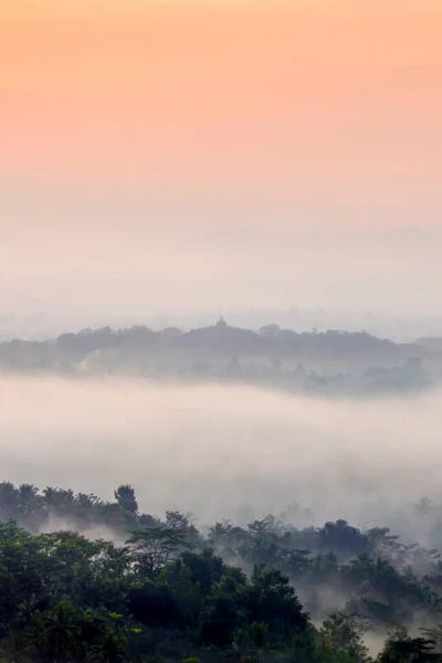 Borobudur Templo Budista Mahayana Del Siglo Magelang Java Central Indonesia — Foto de Stock