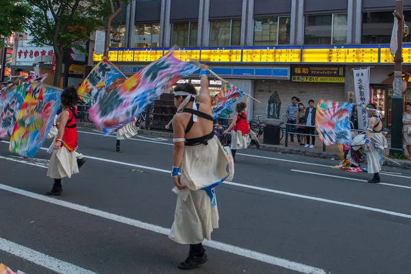 Sapporo Hlavní Město Hornatého Severojaponského Ostrova Hokkaido Známé Svým Pivem — Stock fotografie