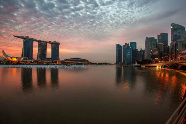 Hotel Más Emblemático Singapur Para Piscina Infinita Azotea Más Grande — Foto de Stock