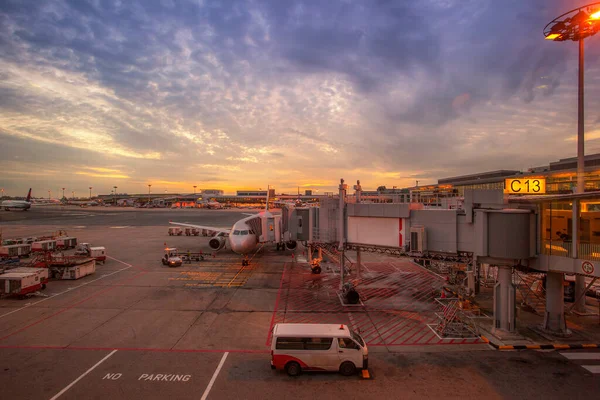 Singapore Changi Airport Algemeen Bekend Als Changi Airport Een Belangrijke — Stockfoto