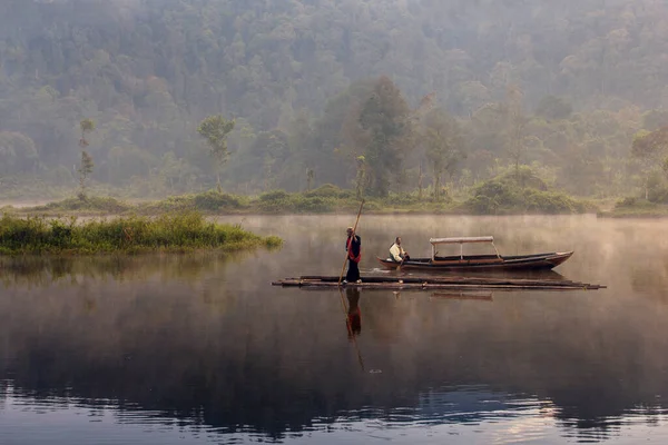 Sukabumi Deki Situ Gunung Gölü Nde Güzel Bir Sabah Batı — Stok fotoğraf