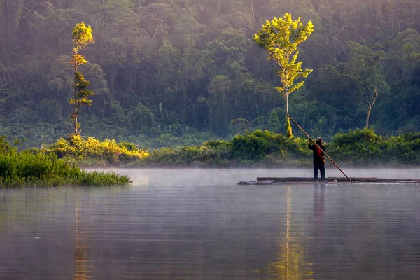 Beautiful Morning Situ Gunung Lake Sukabumi West Java Indonesia — Stock Photo, Image