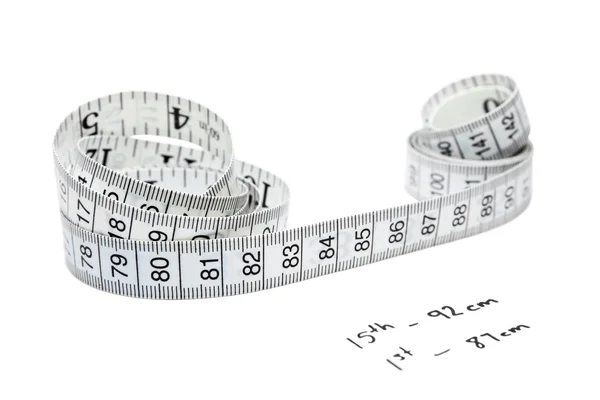 Measuring to control weight — Stock Photo, Image