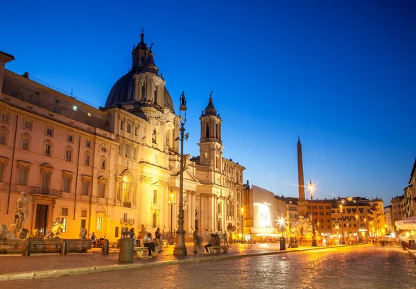 Náměstí Piazza Navona Řím — Stock fotografie