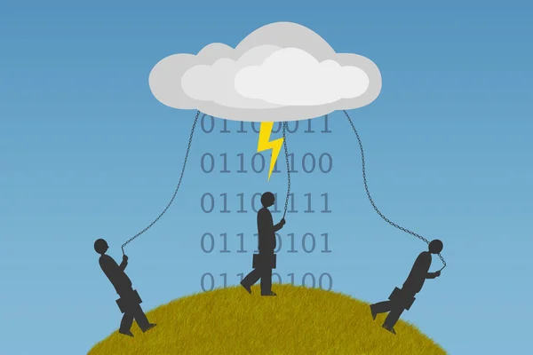 Cloud computing zależności — Zdjęcie stockowe