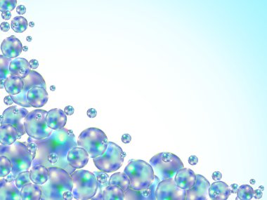 Renkli baloncuklu soyut arkaplan