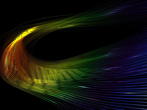 Abstracte achtergrond met kleurrijke regenboog lijnen — Stockvector