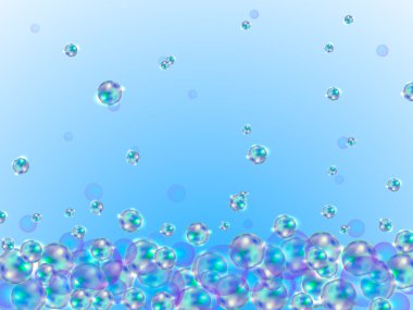 Renkli baloncuklu soyut arkaplan