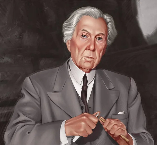 Frank Lloyd Wright Illustration — Stock Photo, Image