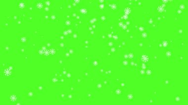 Kar tanecikleri Yeşil Arkaplan