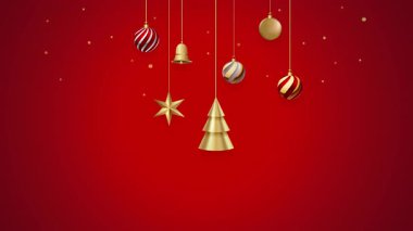 Kırmızı Noel arkaplan tasarımları ve süslemeleri