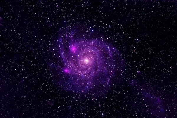 Derin Uzayda Güzel Parlak Bir Galaksi Görüntünün Elementleri Nasa Tarafından — Stok fotoğraf