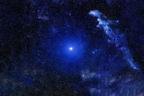 Hermosa Galaxia Azul Espacio Profundo Elementos Esta Imagen Proporcionados Por — Foto de Stock