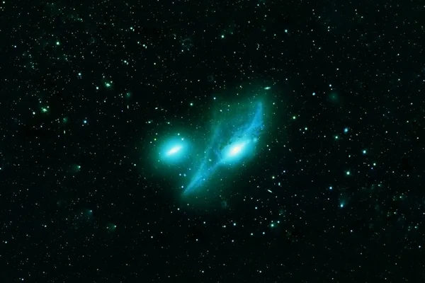 Beautiful green galaxy Elements of this image furnished by NASA. High quality photo