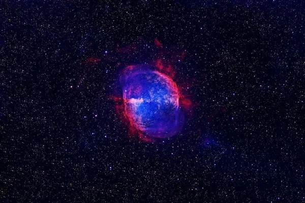 Όμορφος μπλε γαλαξίας στο βαθύ διάστημα. Στοιχεία αυτής της εικόνας που παρέχονται από τη NASA — Φωτογραφία Αρχείου