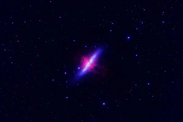 Vacker Ljus Galax Rymden Delar Denna Bild Tillhandahålls Nasa Högkvalitativt — Stockfoto