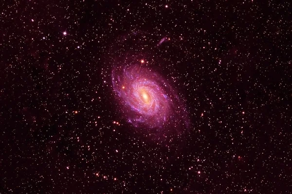 Red galaxy in deep space. Elements of this image furnished by NASA. High quality photo