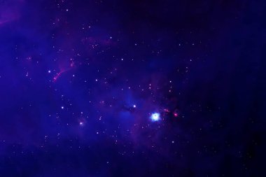 Uzayın derinliklerinde mavi galaksi. Bu görüntünün elementleri NASA tarafından döşenmiştir. Yüksek kalite fotoğraf