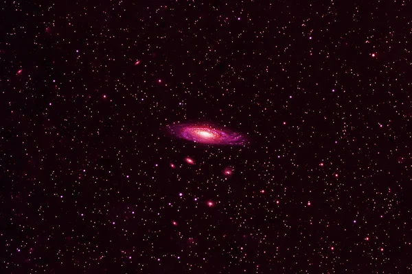 Uzayın Derinliklerinde Kırmızı Galaksi Görüntünün Elementleri Nasa Tarafından Döşenmiştir Yüksek — Stok fotoğraf