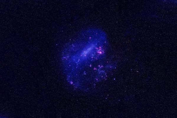 Galaxia Azul Espacio Profundo Elementos Esta Imagen Proporcionados Por Nasa — Foto de Stock