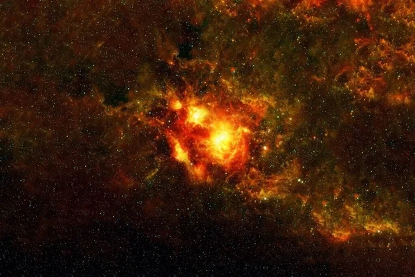 Červená Galaxie Hlubokém Vesmíru Prvky Tohoto Obrazu Poskytla Nasa Kvalitní — Stock fotografie