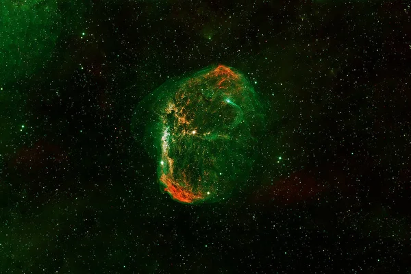 Green galaxy in deep space. Elements of this image furnished by NASA. High quality photo