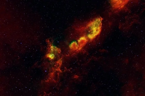 Czerwona Galaktyka Kosmosie Elementy Tego Obrazu Zostały Dostarczone Przez Nasa — Zdjęcie stockowe