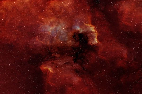 Galáxia Vermelha Espaço Profundo Elementos Desta Imagem Foram Fornecidos Pela — Fotografia de Stock