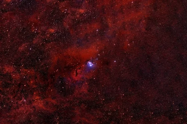 Červená Galaxie Hlubokém Vesmíru Prvky Tohoto Obrazu Byly Poskytnuty Nasa — Stock fotografie