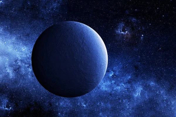 Exoplaneta Dalekém Temném Prostoru Prvky Tohoto Obrazu Byly Poskytnuty Nasa — Stock fotografie