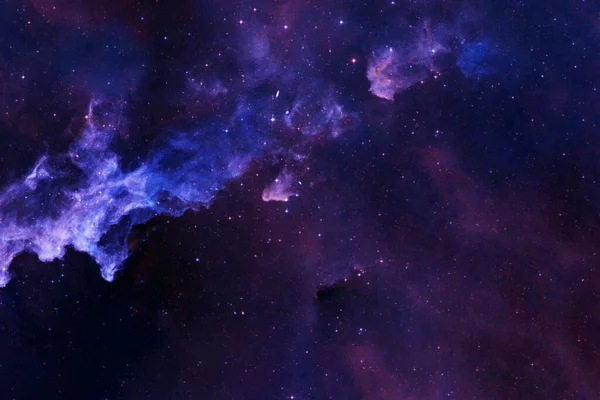Blå Galax Med Stjärnor Och Nebulosor Delar Denna Bild Tillhandahölls — Stockfoto