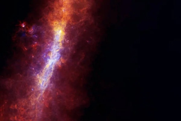 Jasna Czerwona Galaktyka Elementy Tego Obrazu Zostały Dostarczone Przez Nasa — Zdjęcie stockowe