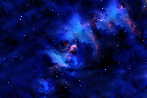 Прекрасна Блакитна Галактика Елементи Цього Зображення Були Обладнані Наса Фотографія — стокове фото