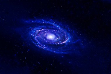 Küçük mavi galaksi. Bu görüntünün elementleri NASA tarafından döşendi. Yüksek kalite fotoğraf