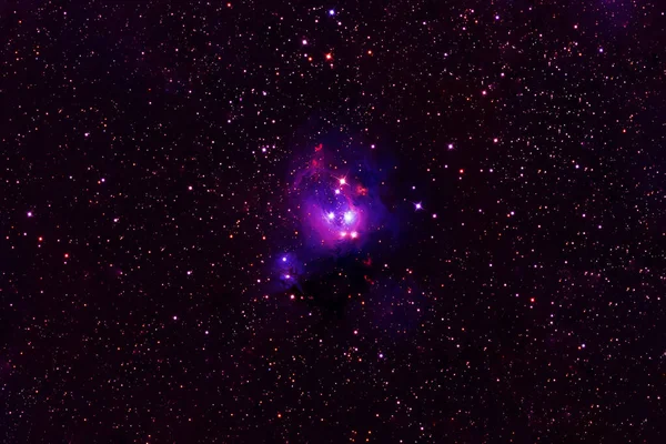 Pequeña Galaxia Púrpura Elementos Esta Imagen Fueron Proporcionados Por Nasa — Foto de Stock