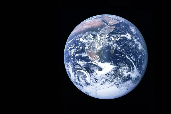 Planeta Terra Com Ciclones Furacões Elementos Desta Imagem Foram Fornecidos — Fotografia de Stock