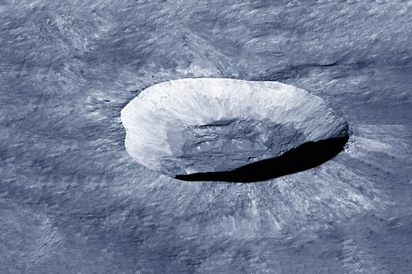 Великий Кратер Метеорита Місяці Елементи Цього Зображення Були Обладнані Наса — стокове фото