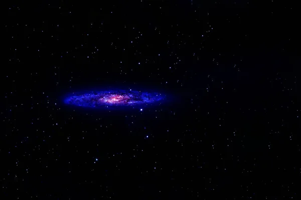 Liten Galax Mörk Bakgrund Delar Denna Bild Tillhandahölls Nasa Högkvalitativt — Stockfoto