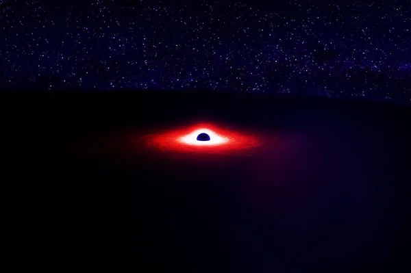 A huge black hole. Elements of this image were furnished by NASA. — Stock Photo, Image