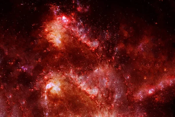 Galáxia Ardente Num Fundo Escuro Elementos Desta Imagem Foram Fornecidos — Fotografia de Stock