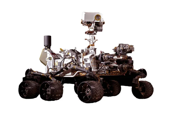 Mars Rover Isolated White Background Elements Image Were Furnished Nasa — Stock Photo, Image