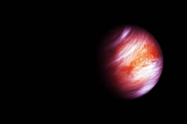 A Jupiter bolygó sötét háttérrel. A kép elemeit a NASA bocsátotta rendelkezésre.. — Stock Fotó